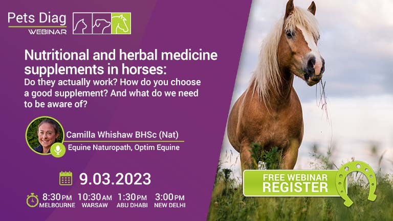 PETS DIAG Nutritional and Herbal Medicine Supplements in Horses: Do they actually work? How d you choose a good supplement? And what do we need to be aware of?