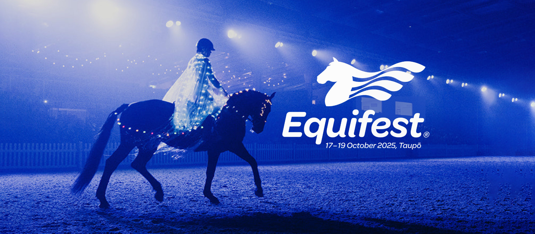 Image of Equifest 2025 Banner announcing the date and for Camilla Whishaw from Optim Equine